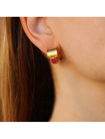 Mini hoop earrings - surgical steel