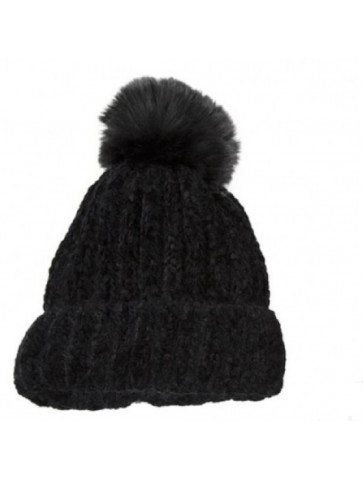 Soft knitted collar and cap /faux fur