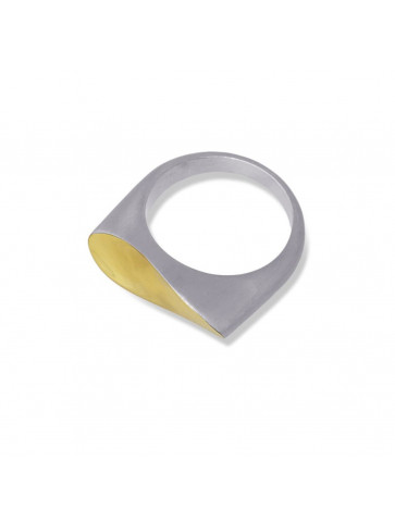Surgical steel ring - matte texture
