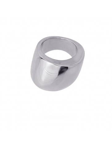 Thick ring - irregular design - surgical steel