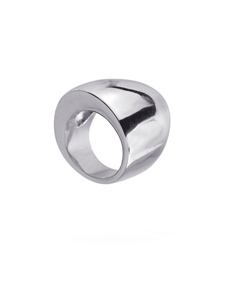 Thick ring - irregular design - surgical steel