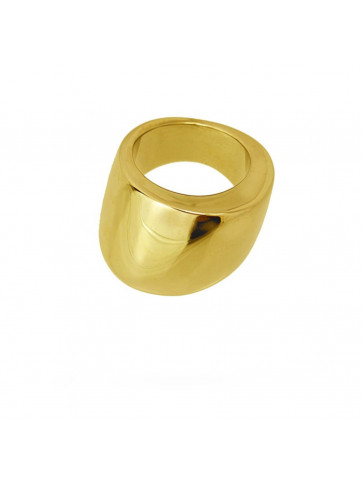 Thick ring - irregular design - surgical steel