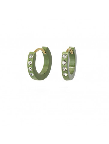 Square section mini hoop earrings