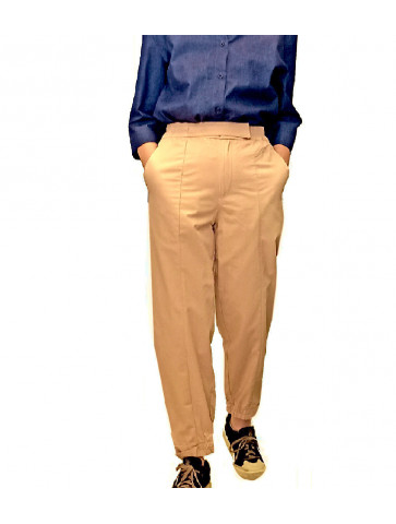 Cotton trousers - front seams