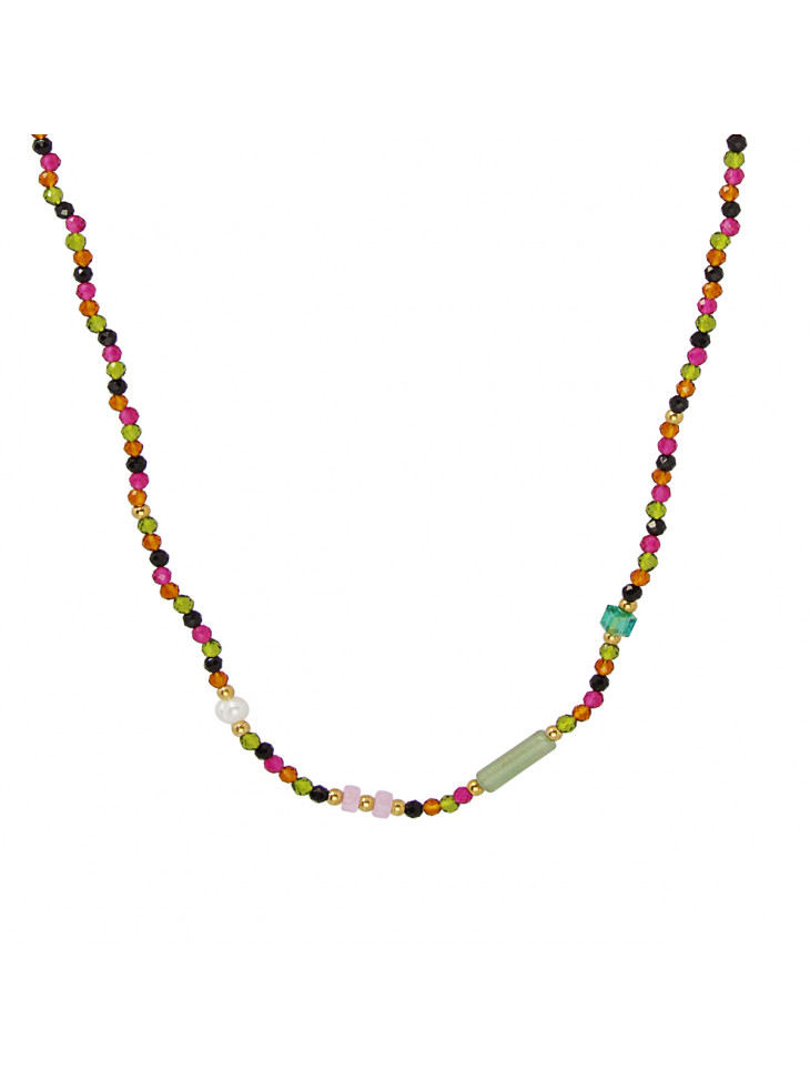 Long necklace-chain and beads