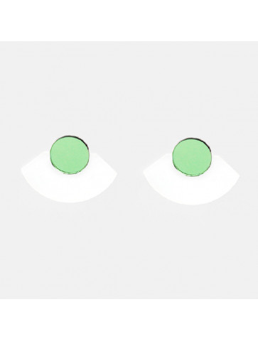 Earrings - Abstract Minimal frosted