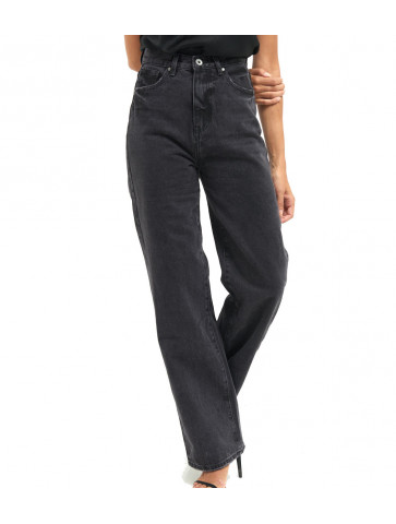 Wide jean palazzo pants