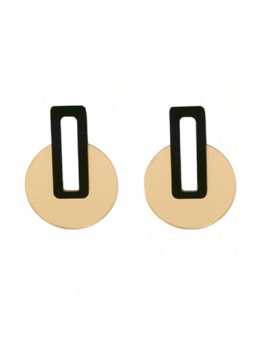 Round Clip – PlexiGlass – Gold - Black