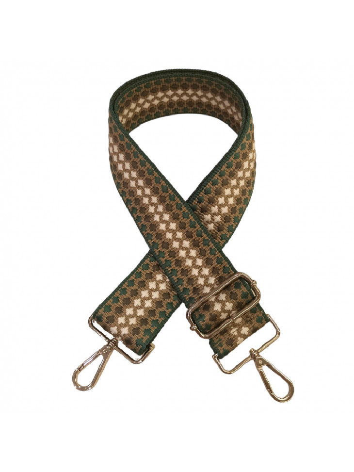 Bag strap -Green-Brown Bag strap -Green-Brown