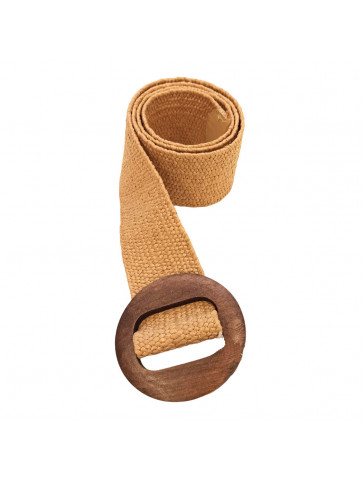 Knitted belt - Wooden buckle