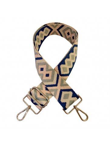 Bag strap-blue-pink-light blue