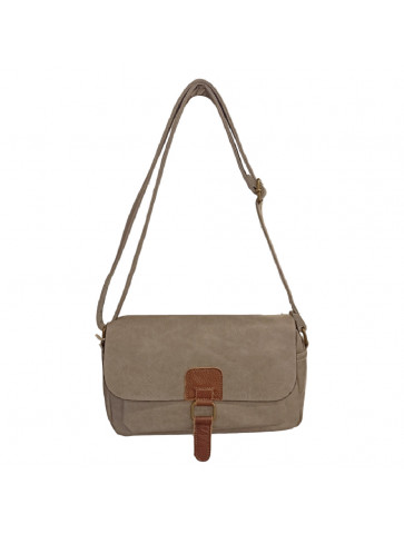 Shoulder bag - crossbody in soft leather like material