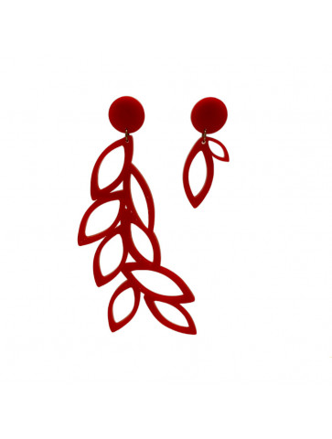 Plexiglass earring - Olive