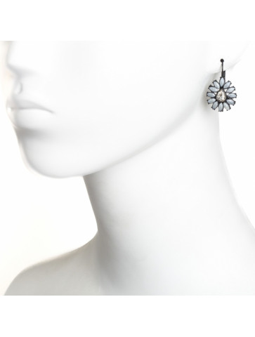 Tear drop earring -Crystalls