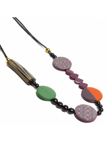 Long Necklace-Multicolor