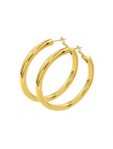 Hoop earrings - stainless steel