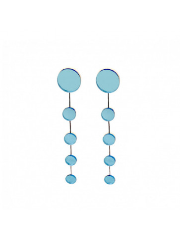 Plexiglass dangle earrings-Mirror