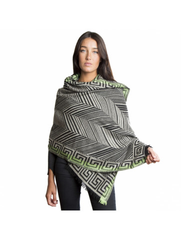 Soft blanket -striped and geometric pattern