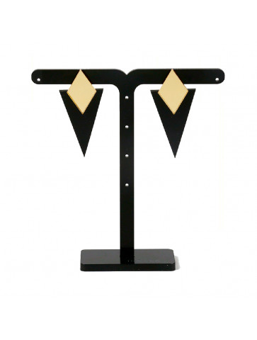 Earrings  - Gold mirror- Plexiglass