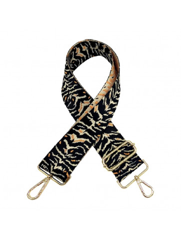 Bag Strap - Black-Orange