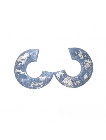 Handmade polymer clay earrings - jean shade