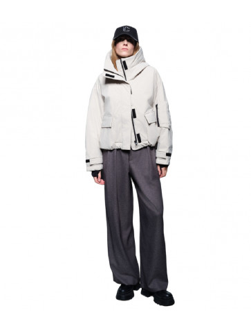 Down jacket with hood
