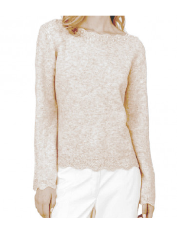 Knitted blouse - pearls