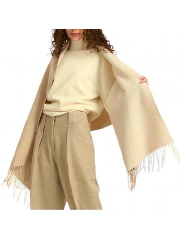 Monochrome 2-sided pashmina - Beige