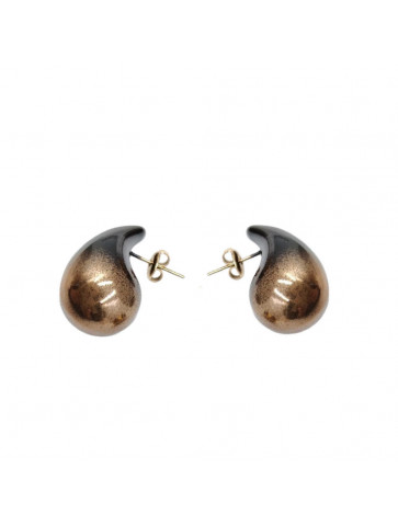 Earrings - stainless steel - drop shape