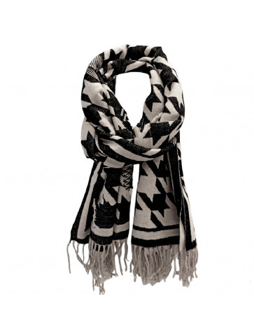Soft blanket - black and white patterns