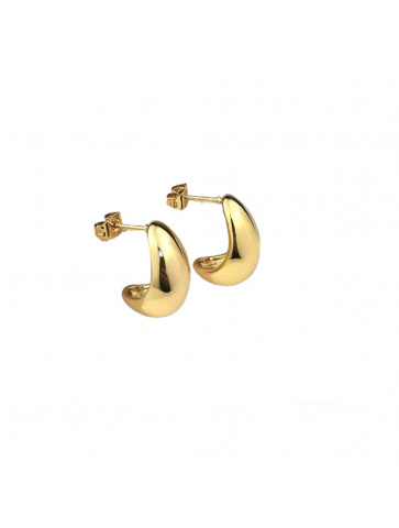 Earrings - stainless steel - drop shape