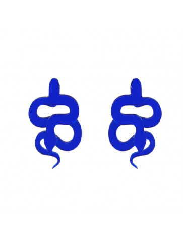 Snake 3D –Mirror- Plexiglass earrings