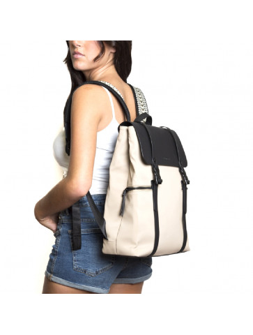 Summer gabardine-like material laptop backpack