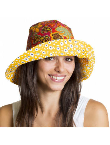 Reversible "bucket" hat-Floral