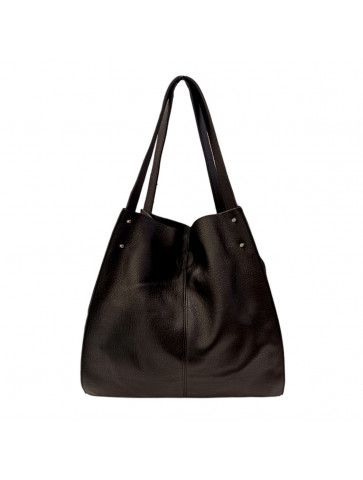 Shoulder bag - soft eco-leather - two handles