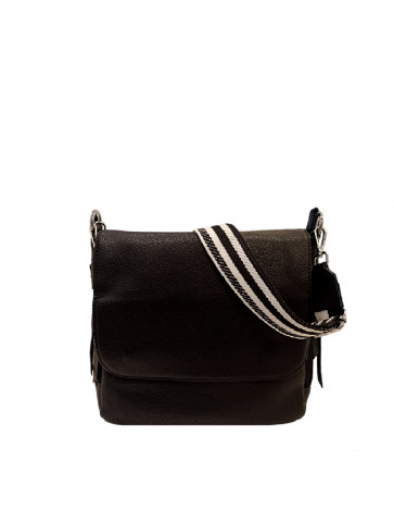 Crossbody bag  - two-tone striped strap