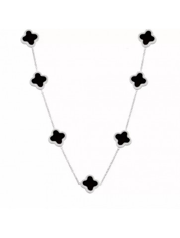 Clover Flower Necklace - stainless steel