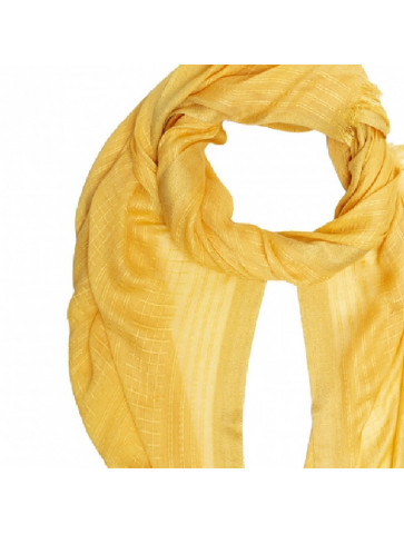 Soft scarf - cotton and viscose - two sides of fringes