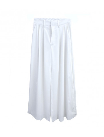 Long Pleated Modal Women's Skirt - Wide Line