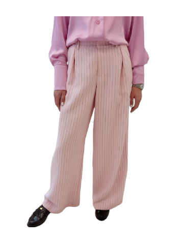 Women's striped pants - wide leg