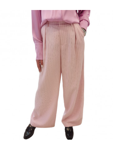 Women's striped pants - wide leg