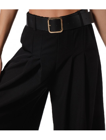 Γυνακεία Παντελόνα - Polyester - Μαύρο - Άνετη Γραμμή
