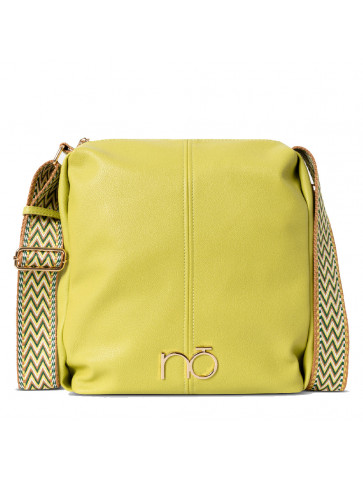 Women's NOBO shoulder bag - colorful strap - ecological leather
