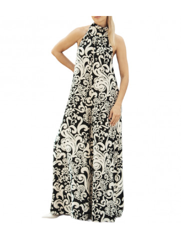 Women's sleeveless halter neck jumpsuit