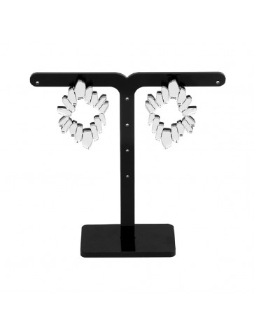 PlexiGlass – Mirror Women's Earring - DIAMOND