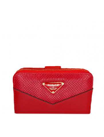 Women's double wallet - ecological leather - snake print