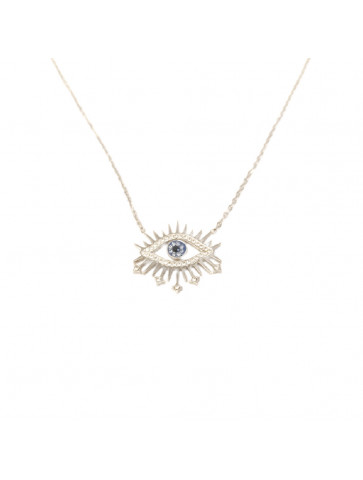 Women's necklace - stainless steel-Eye
