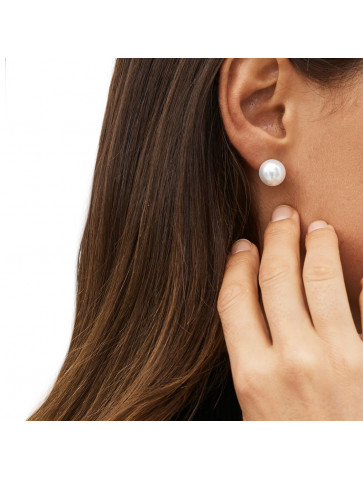 Earrings white pearl
