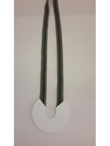 Horseshoe - Plexiglass necklace - Mint/Brown