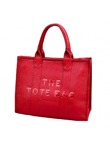 Women's leather-like tote bag